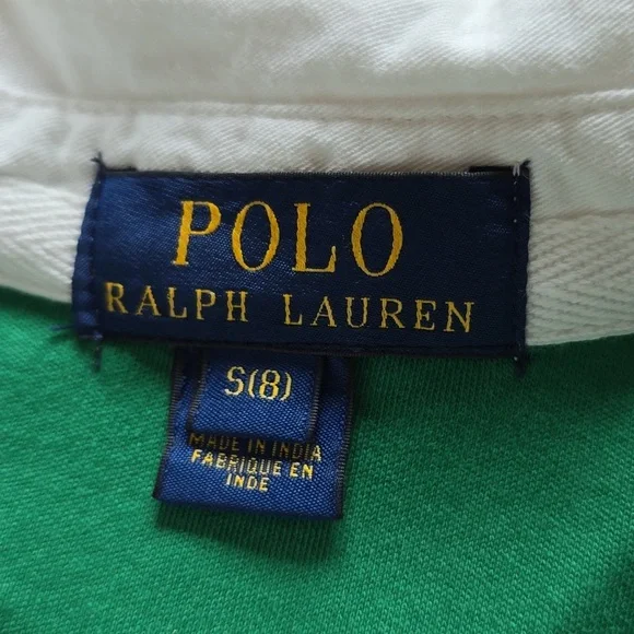 Polo by Ralph Lauren Kids Green and Navy Long Sleeve Shirt - Picture 2 of 10
